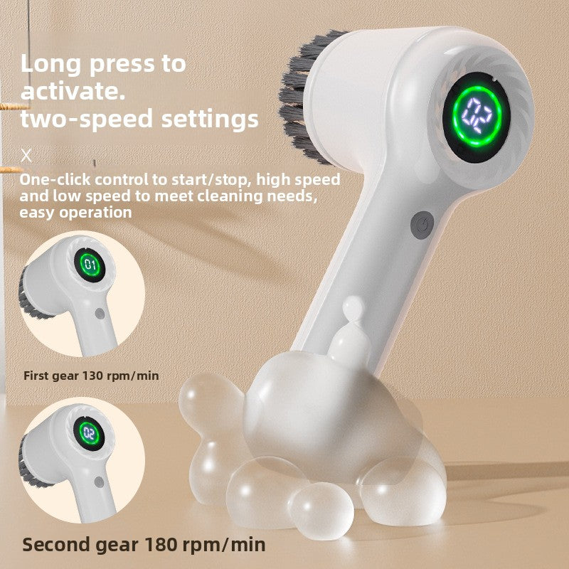 Multifunctional Electric Cleaning Brush with Digital Display