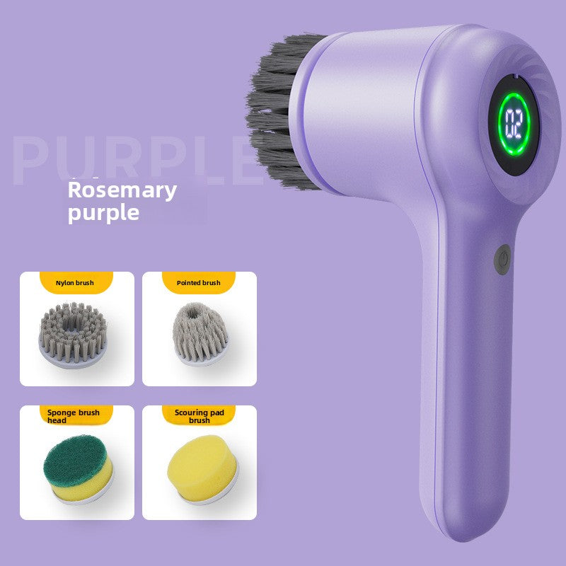 Multifunctional Electric Cleaning Brush with Digital Display