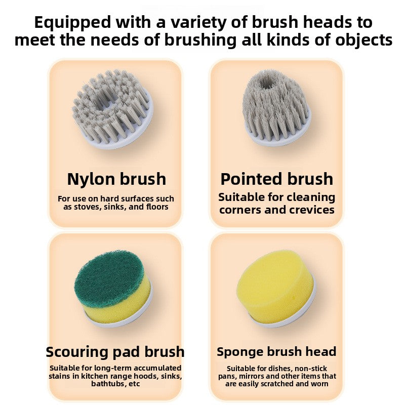 Multifunctional Electric Cleaning Brush with Digital Display